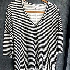 Jack by BB Dakota V-Neck Striped Knit Top